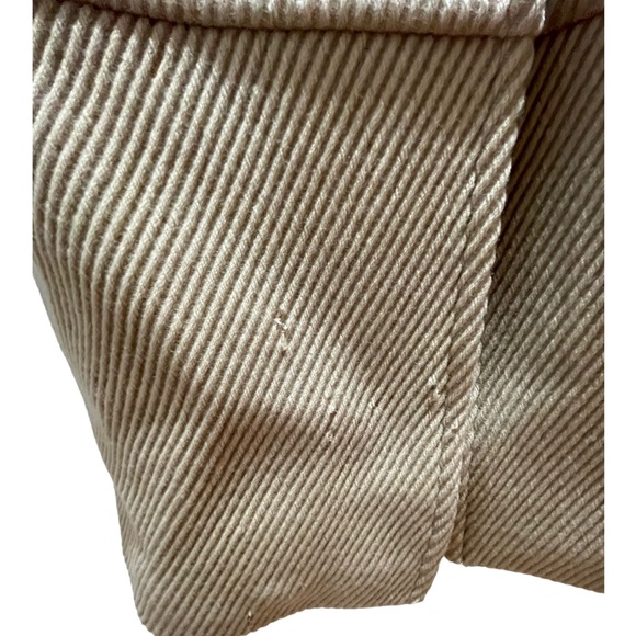 NWOT Bebe Beige Coat Wool with detachable Rabbit Fur collar. Size M - Picture 10 of 15